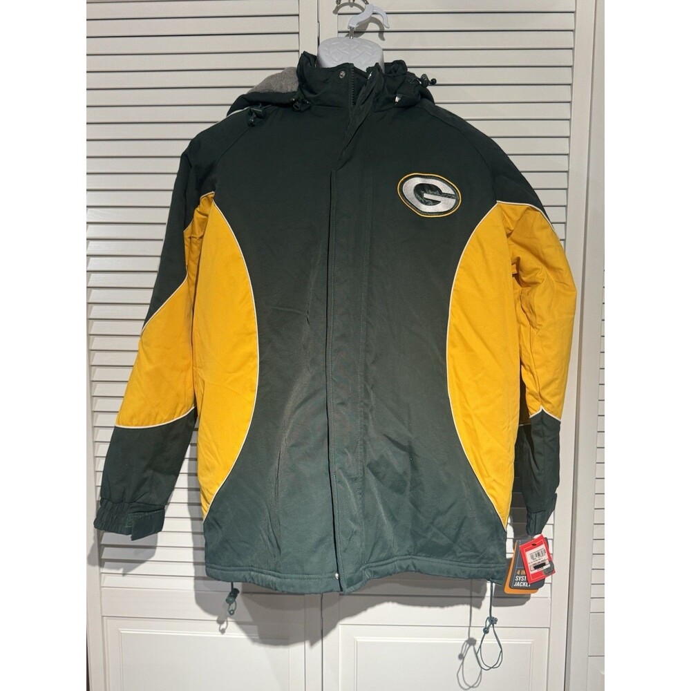 VTG Green Bay Packers G-lll 4 In 1  Hooded Reverseable Jacket MD NFL  NOS